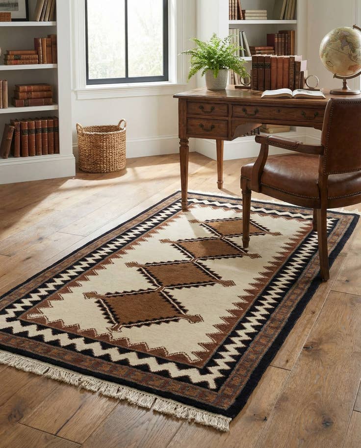 Detail image of 3' x 5' 2 Hand Knotted Ferdos Wool Rug