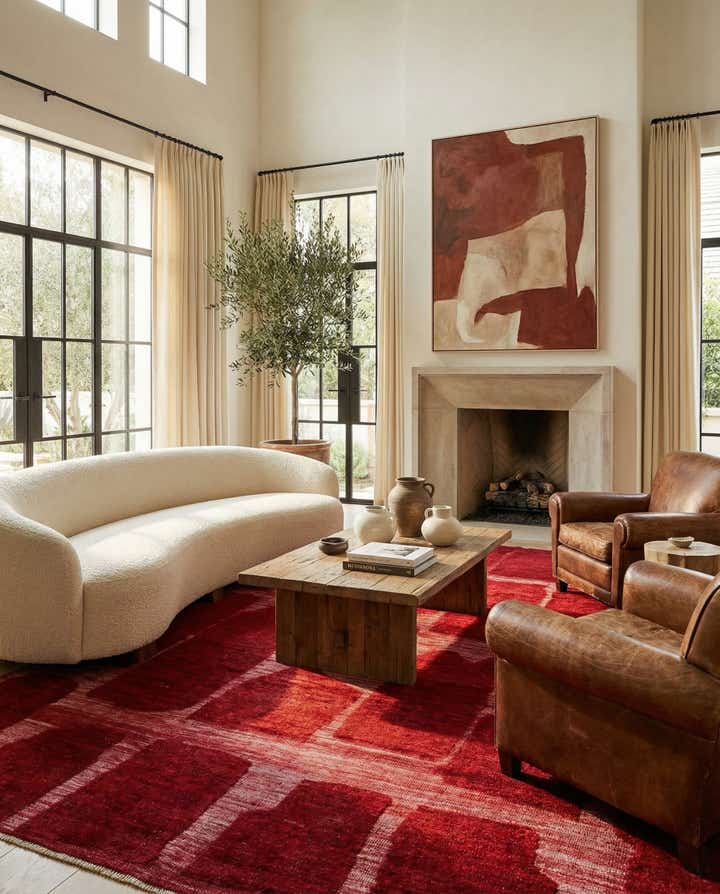 8' x 9' 5 Hand Knotted Darya Wool Rug