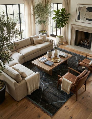 7' 11 x 10' 8 Hand Knotted Moroccan Wool Rug