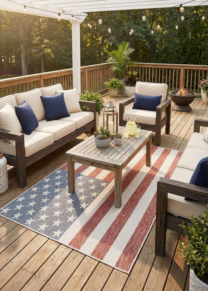 6' x 9' Easy-Clean Jill Zarin Indoor / Outdoor Rug