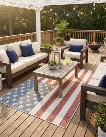 6' x 9' Easy-Clean Jill Zarin Indoor / Outdoor Rug
