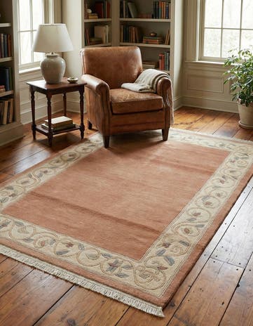 3' 11 x 5' 10 Hand Knotted Tibet Wool Rug