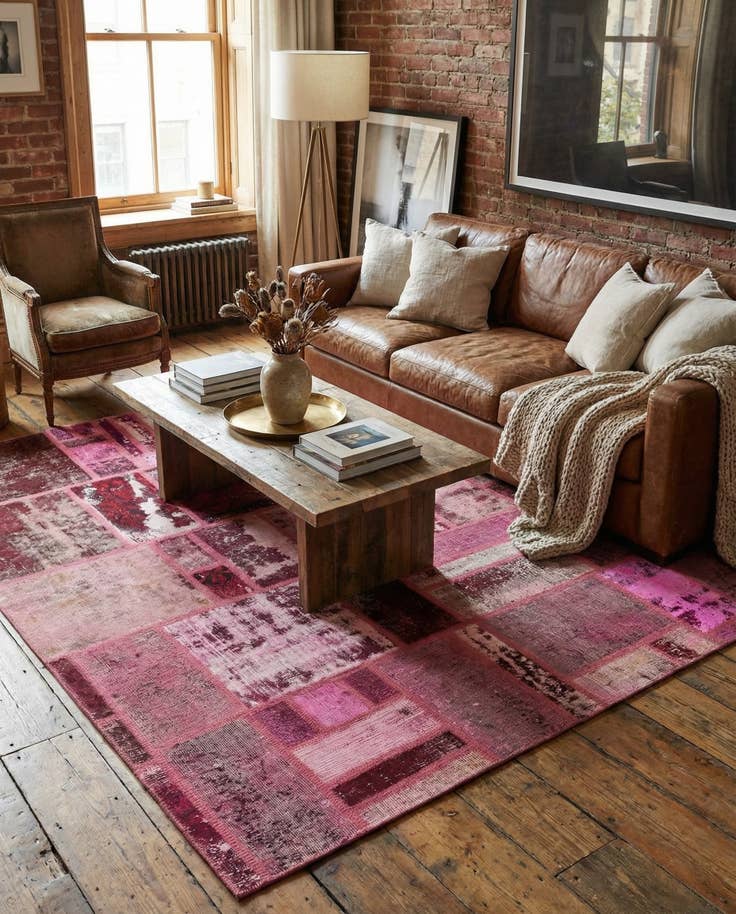 Detail image of 6' x 7' 5 Hand Knotted Ultra Vintage Persian Wool Rug