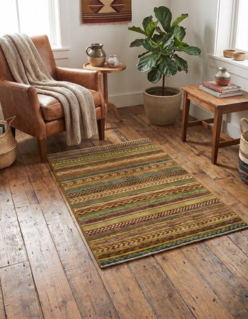 2' 8 x 4' 2 Hand Knotted Modern Ziegler Rug