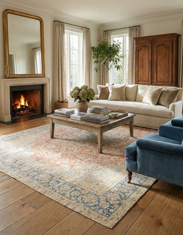 9' 7 x 12' 8 Hand Knotted Ultra Vintage Persian Wool Rug