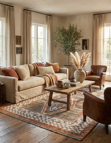 9' x 12' 5 Hand Knotted Moroccan Wool Rug