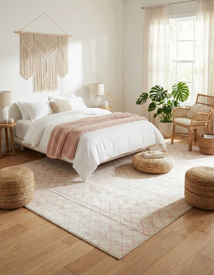 Detail image of 10' 8 x 14' Moroccan Trellis Rug