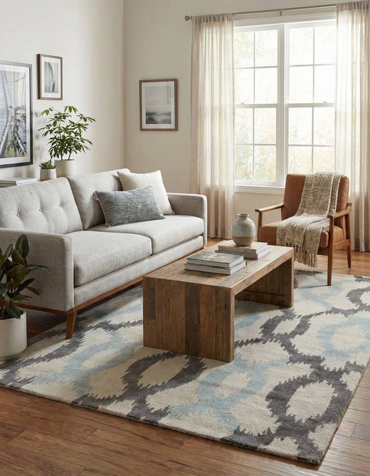 Detail image of 5' x 8' Luna Wool Rug