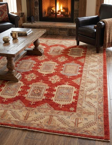 5' 9 x 8' 4 Hand Knotted Ziegler Rug