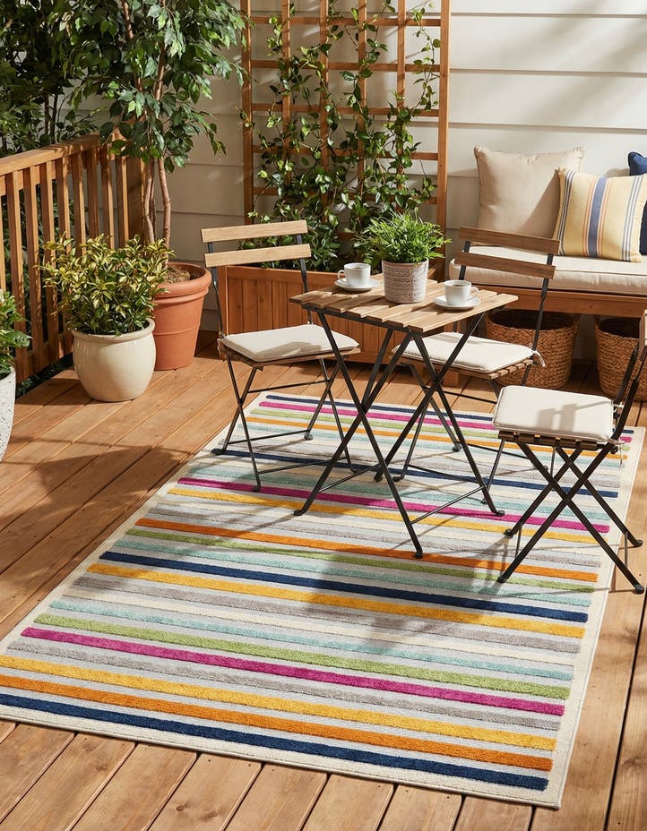 5' 3 x 8' Easy-Clean Aruba Indoor / Outdoor ...