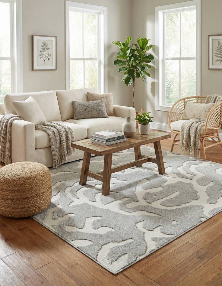 Detail image of  7' 10 x 7' 10  Washable Sabrina Soto Indoor / Outdoor Square Rug