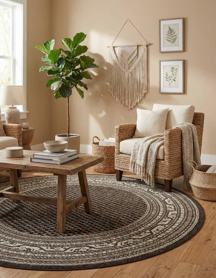 Detail image of  8' x 8' SoHo Round Rug