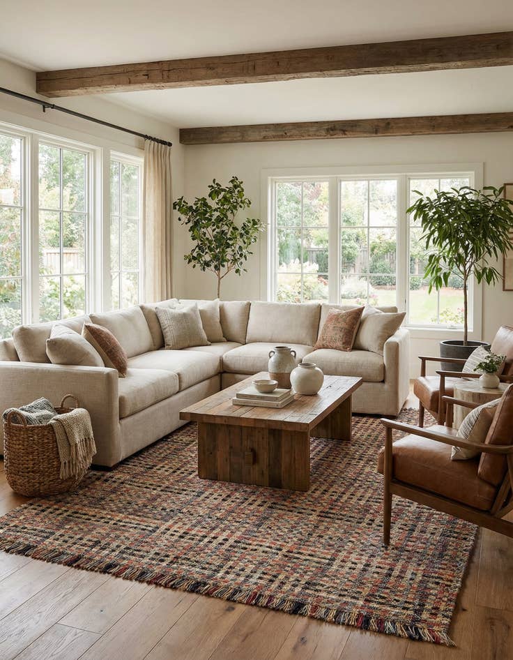 Detail image of 10' x 14' 1  Hand Woven Chunky Jute Rug