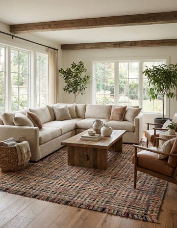 10' x 14' 1 Hand Woven Chunky Jute Rug