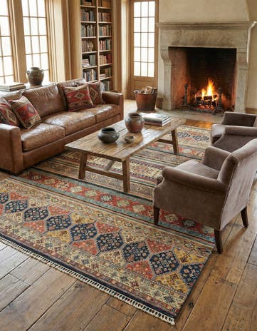 8' 7 x 12' Hand Knotted Ariana Ziegler Rug