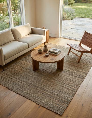 4' 11 x 6' 5 Hand Woven Kilim Modern Wool Rug