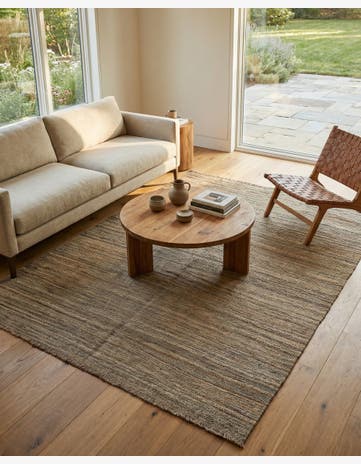 4' 11 x 6' 5 Hand Woven Kilim Modern Wool Rug