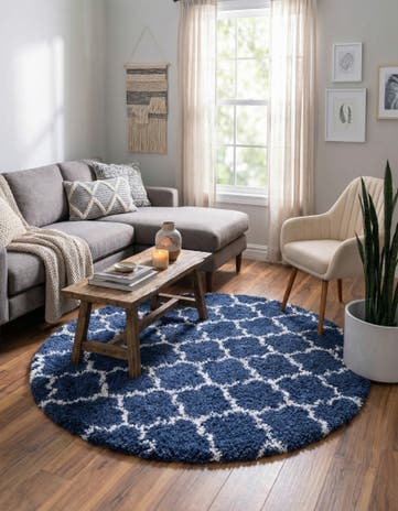 5' x 5' Marrakesh Shag Round Rug