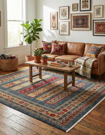 8' x 8' Kashkuli Gabbeh Square Rug