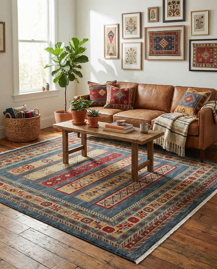 8' x 8' Kashkuli Gabbeh Square Rug