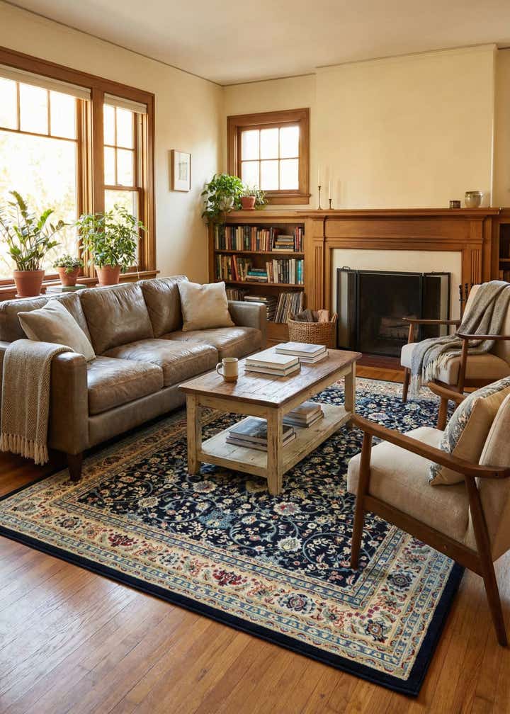10' x 13' Kashan Design Rug