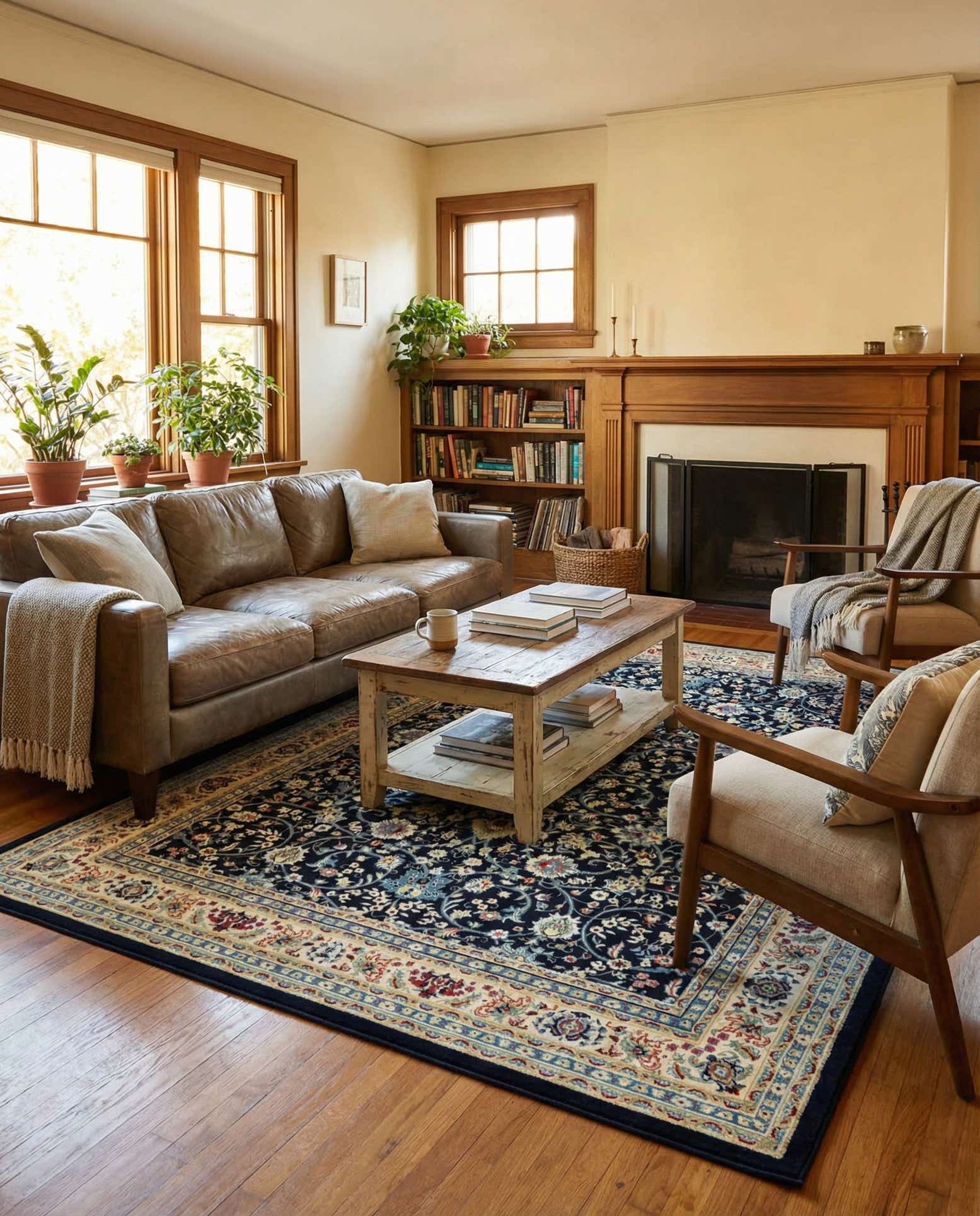 10' x 13' Kashan Design Rug