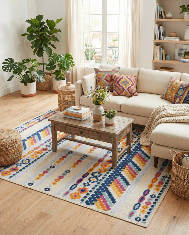 Detail image of 7' 10 x 10' Easy-Clean Aruba Indoor / Outdoor Rug