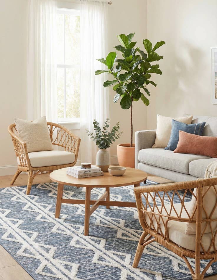 Detail image of  6' 7 x 9' Sabrina Soto Casa Palma Rug