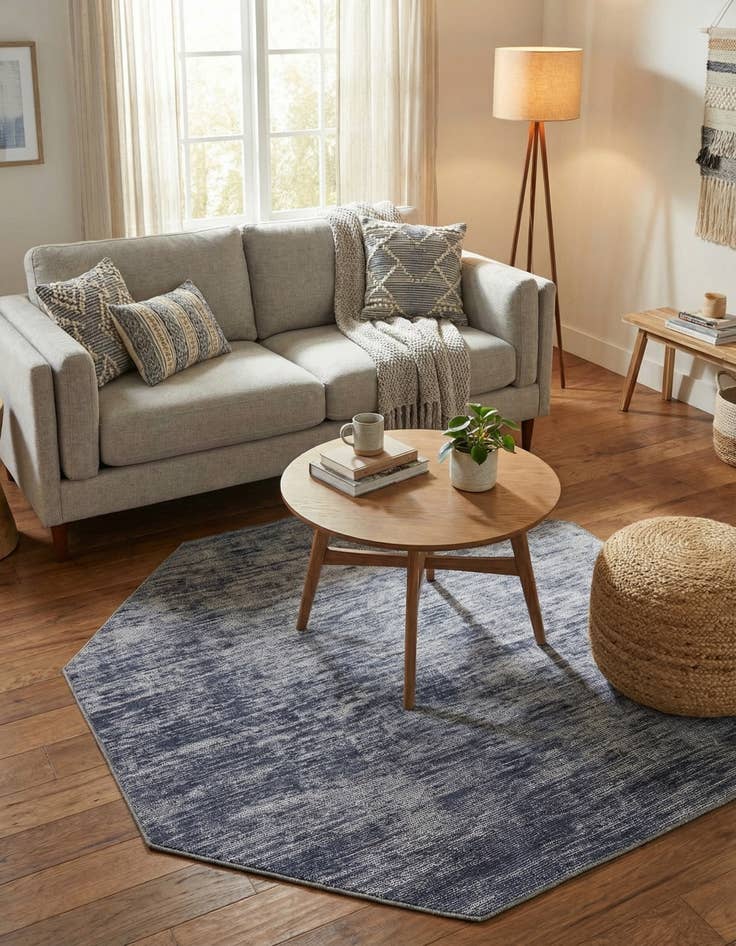 Detail image of  5' x 5' Asha Octagon Rug