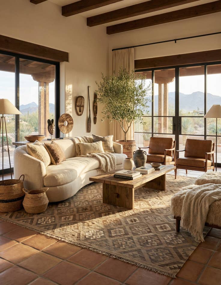 Detail image of 6' 9 x 10'  Hand Knotted Kilim Maymana Wool Rug