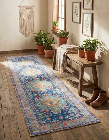 2' 6 x 10' Washable Timeless Runner Rug