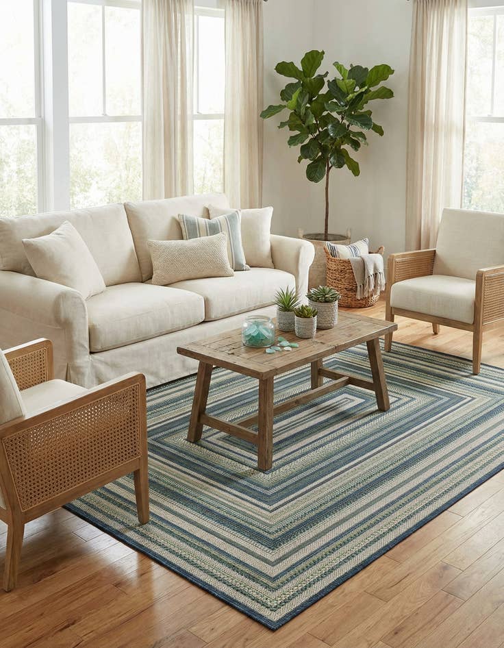 Detail image of 5' x 7' Easy-Clean Baja Indoor / Outdoor Rug