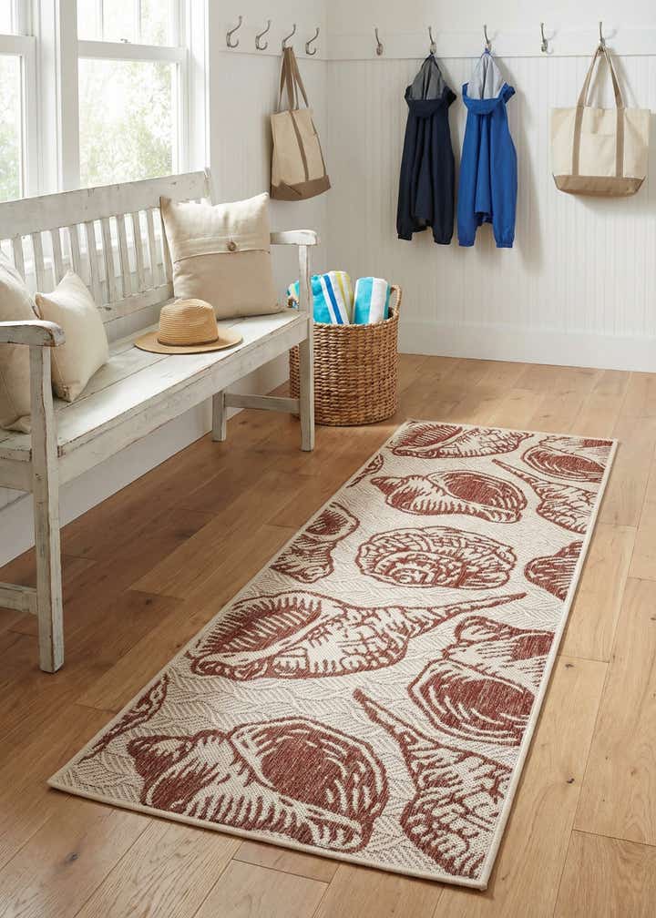 2' x 6' Easy-Clean Coastal Indoor / Outdoor Runner Rug