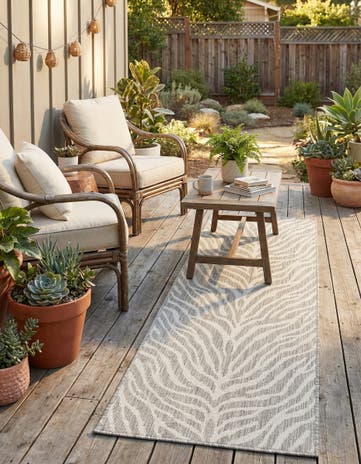 2' x 6' Easy-Clean Safari Indoor / Outdoor Runner Rug