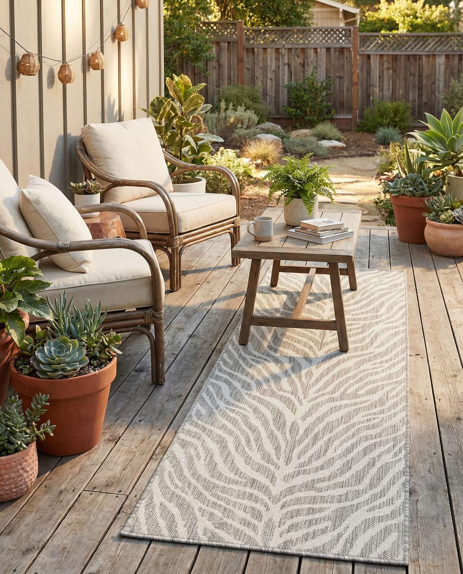 2' x 6' Easy-Clean Safari Indoor / Outdoor Runner Rug