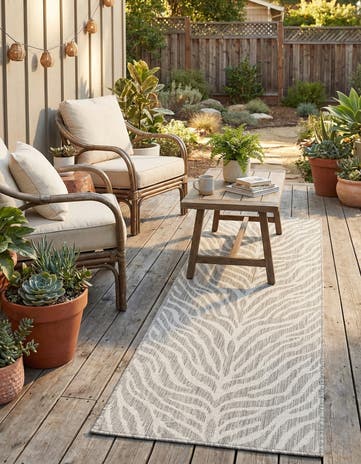2' x 6' Easy-Clean Safari Indoor / Outdoor Runner Rug