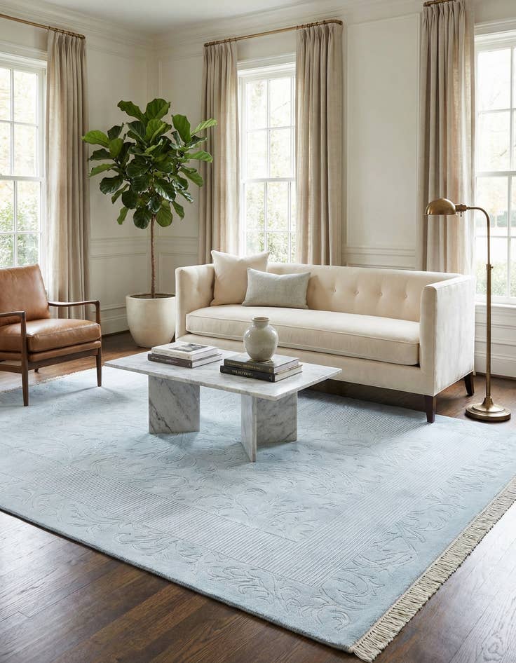 Detail image of 5' 7 x 7' 10  Hand Knotted Darya Wool Rug