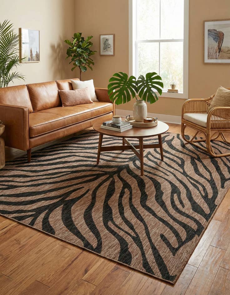 Detail image of  9' x 12'  Washable Safari Indoor / Outdoor Rug