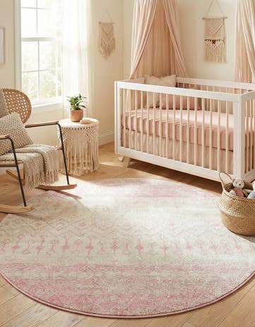 6' x 6' Moroccan Trellis Round Rug