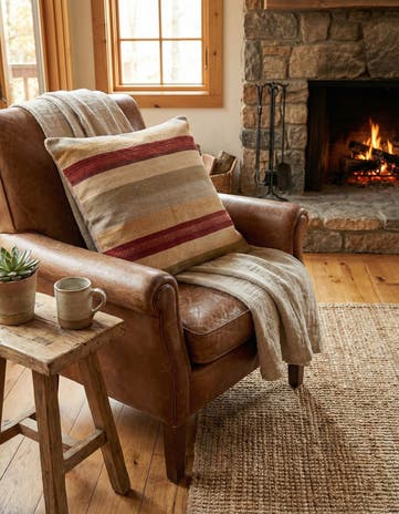 3' 3 x 3' 3 Hand Woven Pillow Wool Square Rug