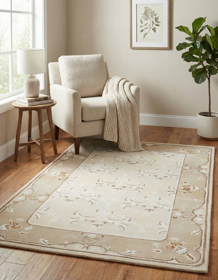 Detail image of 2' 11 x 5' 1  Hand Knotted Darya Wool Rug