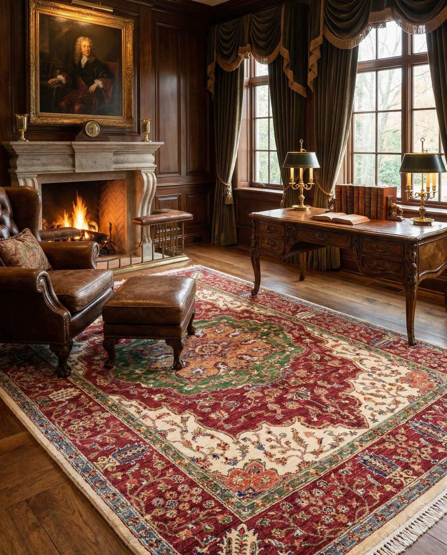 5' 9 x 7' 10 Hand Knotted Ariana Ziegler Oriental Rug