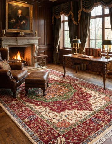 5' 9 x 7' 10 Hand Knotted Ariana Ziegler Oriental Rug
