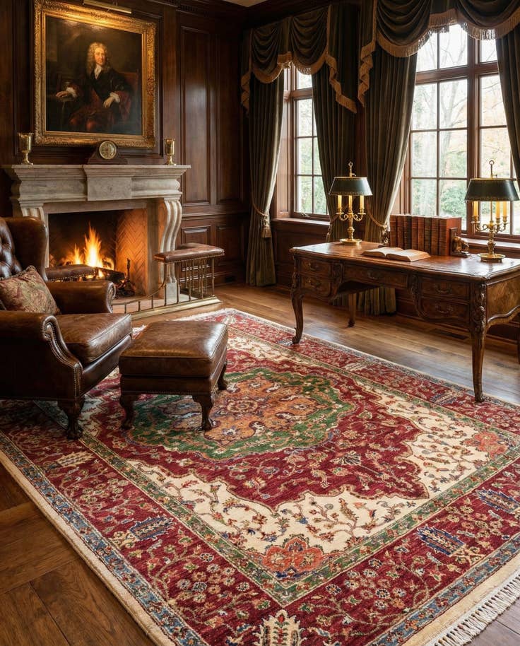 Detail image of 5' 9 x 7' 10 Hand Knotted Ariana Ziegler Oriental Rug