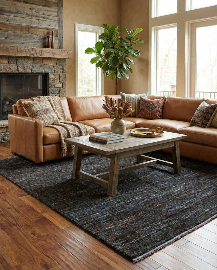 7' 10 x 10' 2 Hand Knotted Moroccan Wool Rug