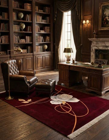 5' 7 x 7' 11 Hand Knotted Darya Wool Rug