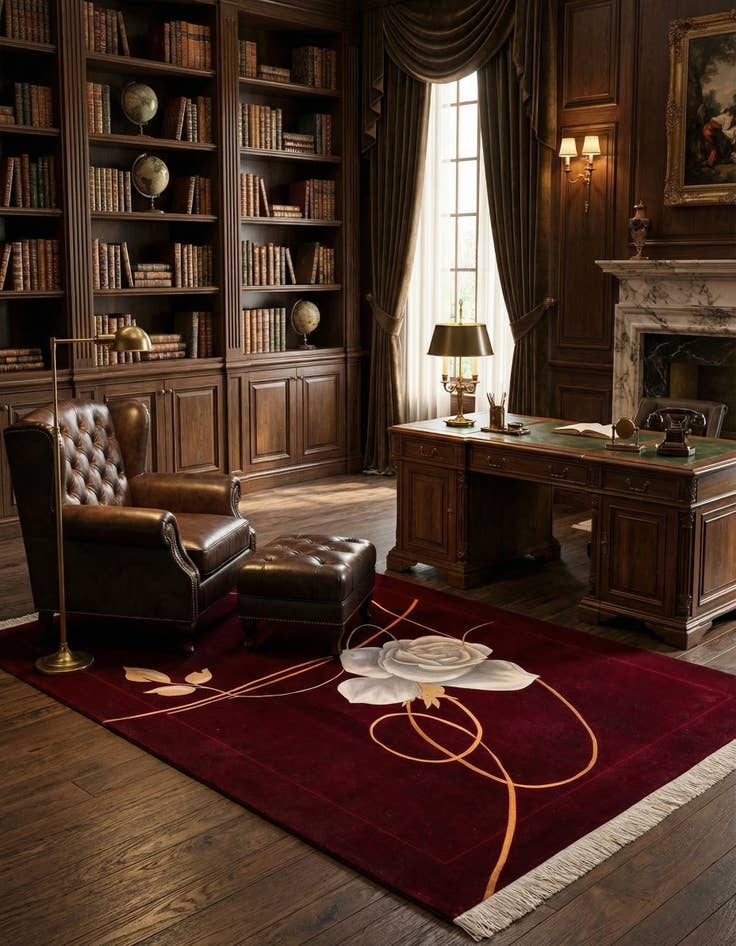 Detail image of 5' 7 x 7' 11  Hand Knotted Darya Wool Rug