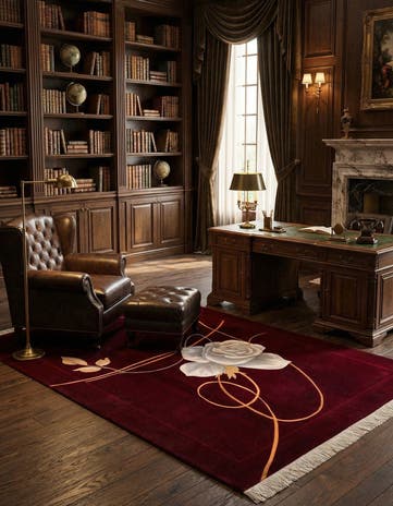 5' 7 x 7' 11 Hand Knotted Darya Wool Rug