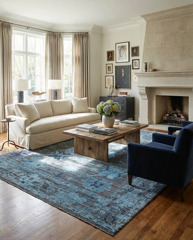 Detail image of 9' x 12' 2 Hand Knotted Oushak Wool Rug