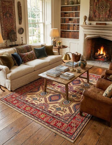 5' x 7' Hand Knotted Kazak Rug
